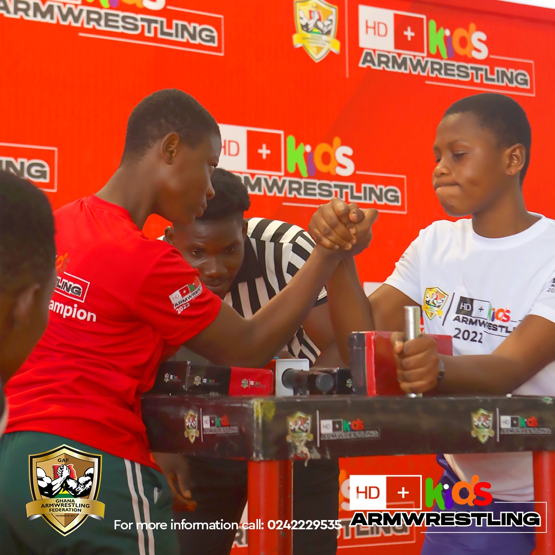 HD+ Kids Armwrestling Championship qualifiers end in Kumasi HD+ Kids Armwrestling Championship qualifiers end in Kumasi
